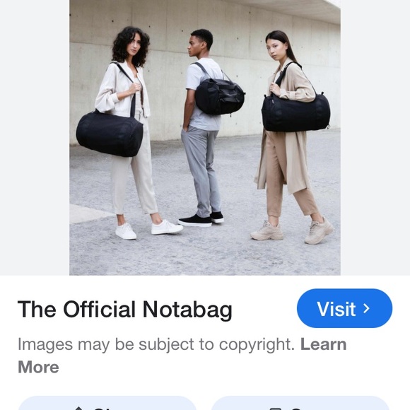 Notabag Black Duffel Bag - Picture 5 of 7